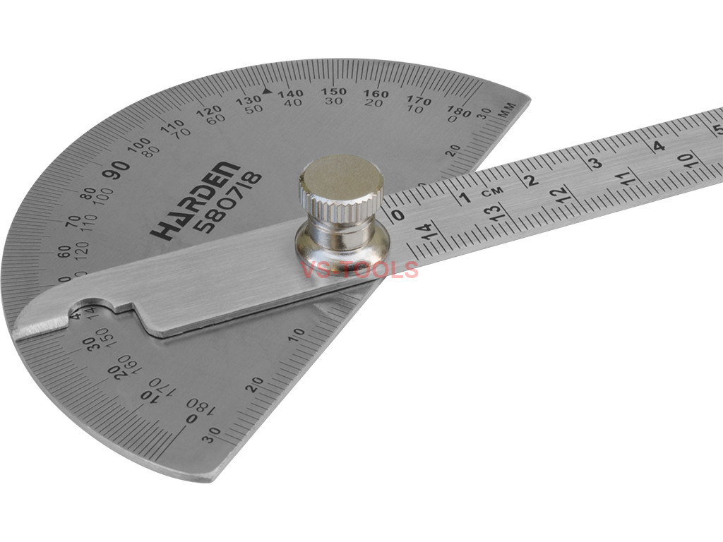 Stainless Steel Bevel Protraction 180 Degree Angle Protractor